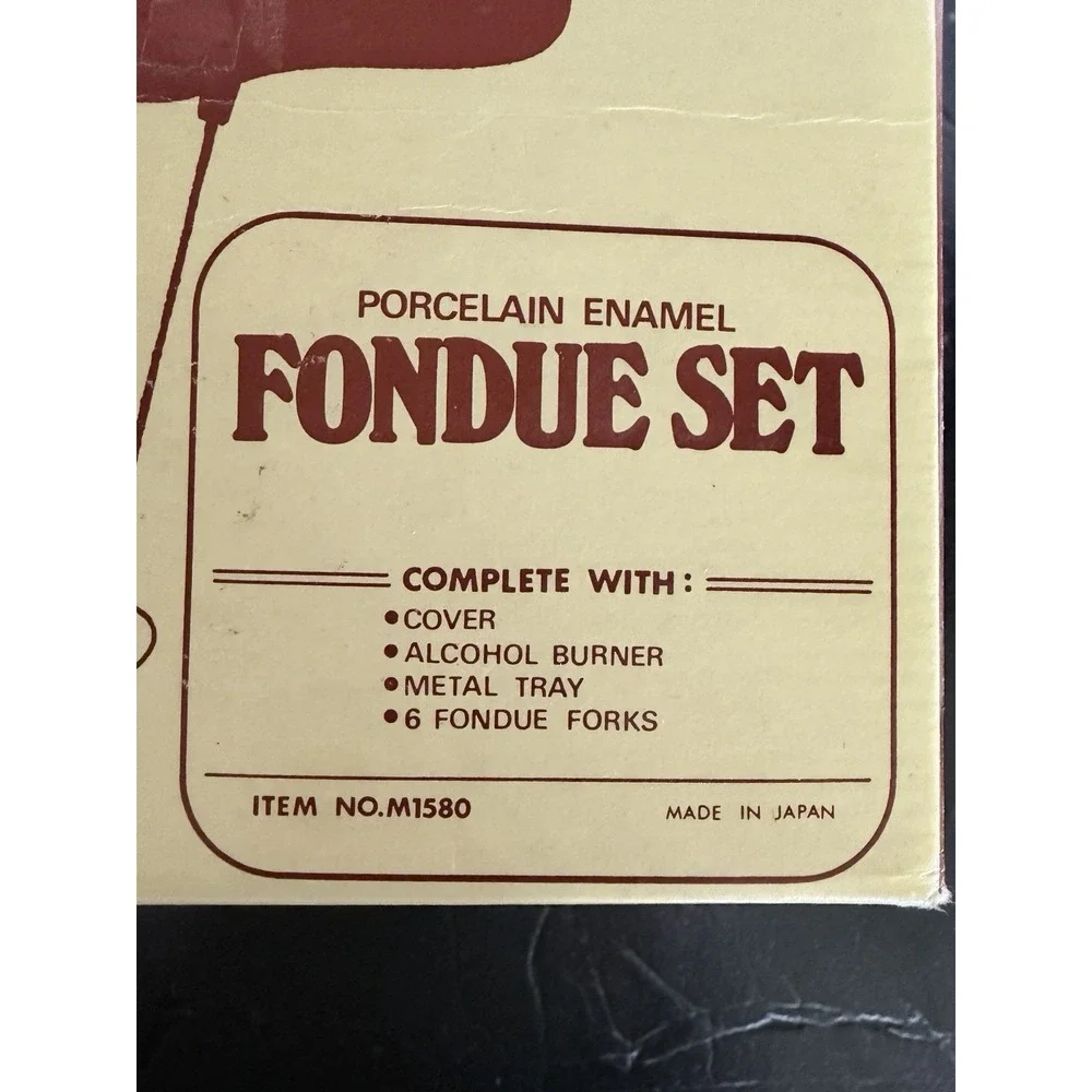 VTG The Chef's Tool Fondue Set for 6 W/Box MCM Made in Japan